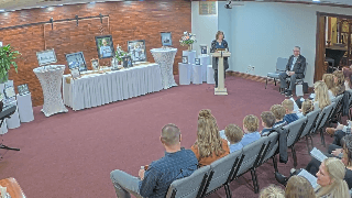 Jody Leads Hymn "The Solid Rock"