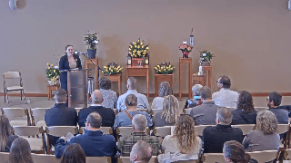 Opening Welcome by Funeral Director Grace Johnson